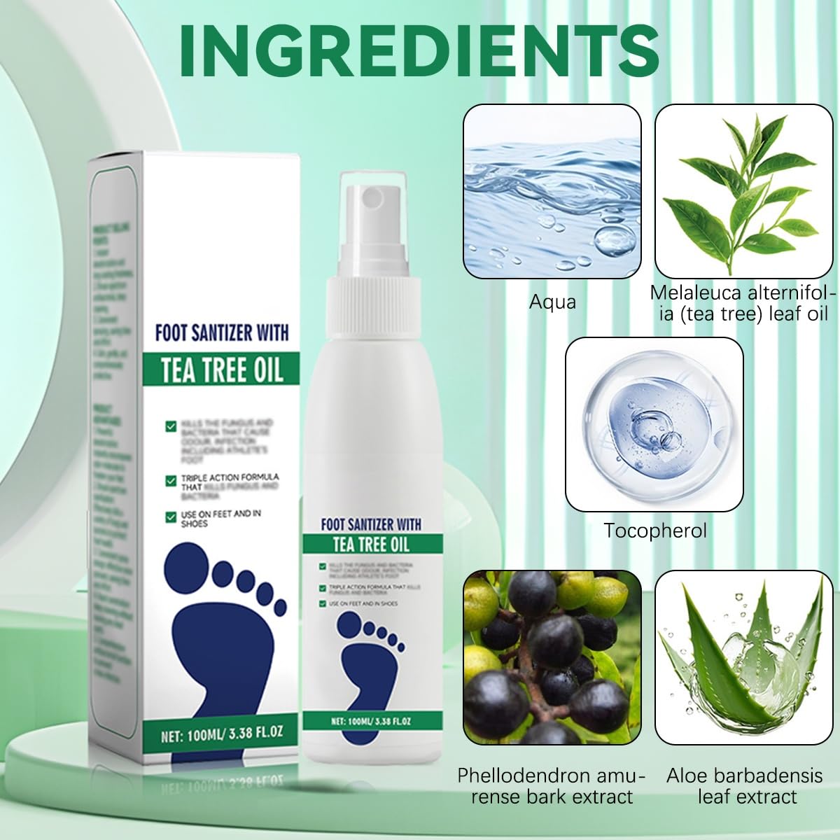 Vedere Tea Tree Oil Foot Spray